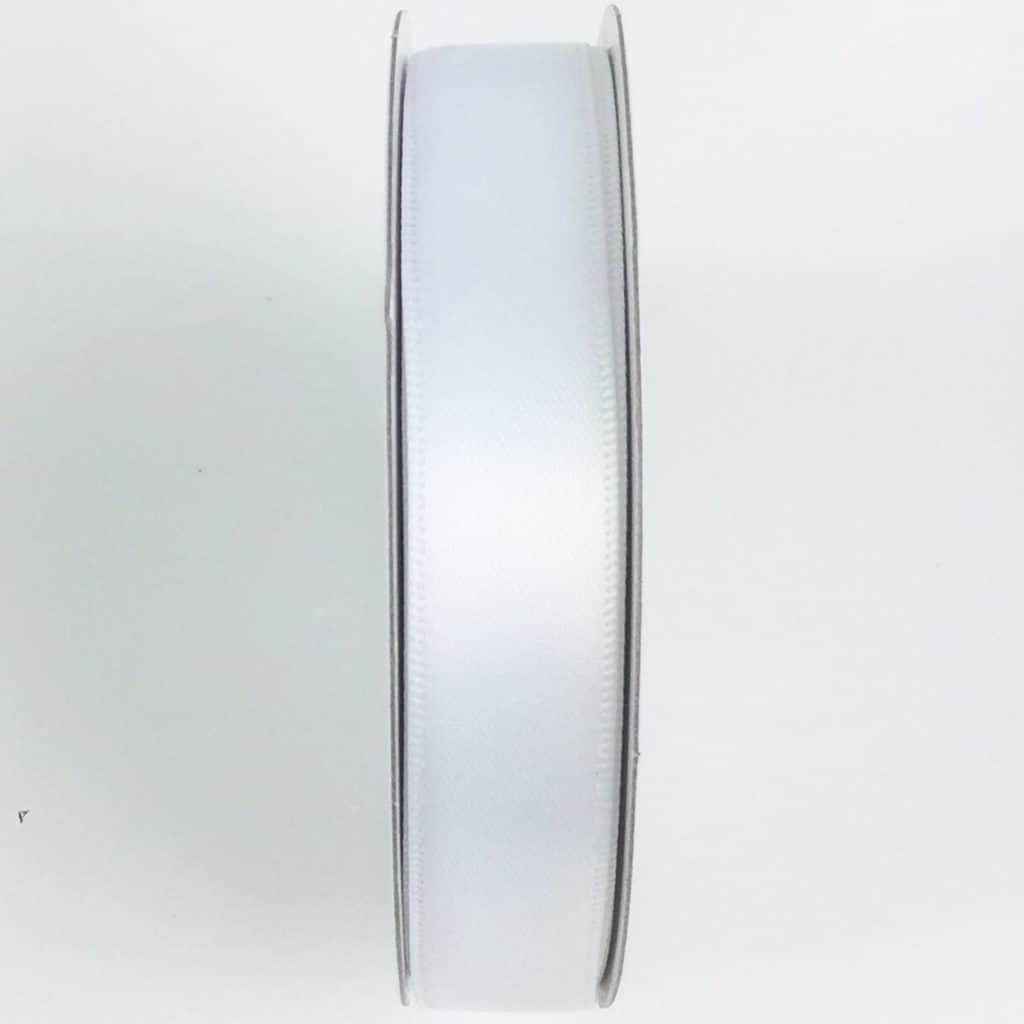 #3 Satin Ribbon - White - Wholesale Bulk Flowers - Cascade Floral