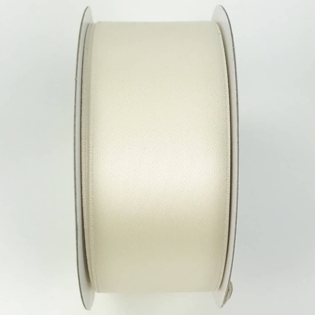 Cream Satin ribbon Double sided 3mm 7mm 10mm 15mm 25mm 38mm 50mm