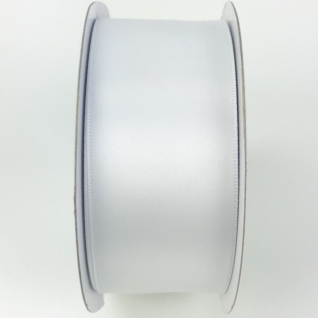 #9 Satin Ribbon - White