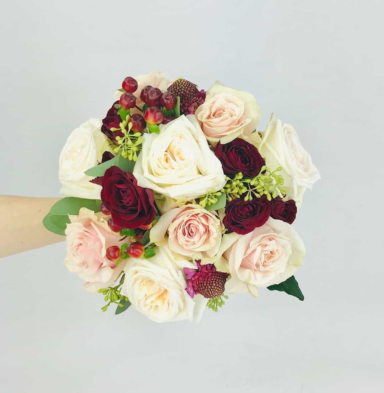 Blush & Burgundy Bouquet - Wholesale / Bulk Flower Delivery