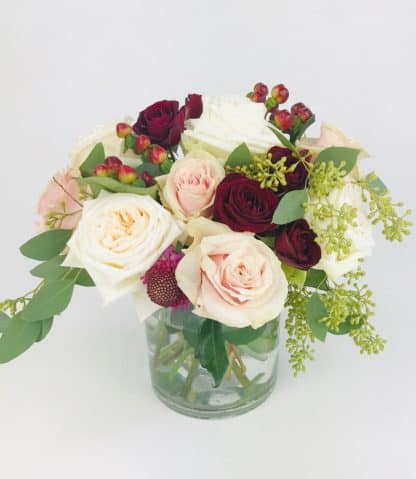 Centerpiece Package - Blush and Burgundy  