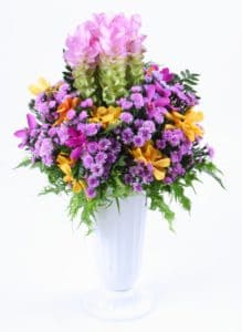 Wildflower Bouquet in White vase