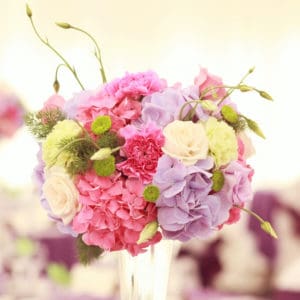 Beautiful wedding flower decoration