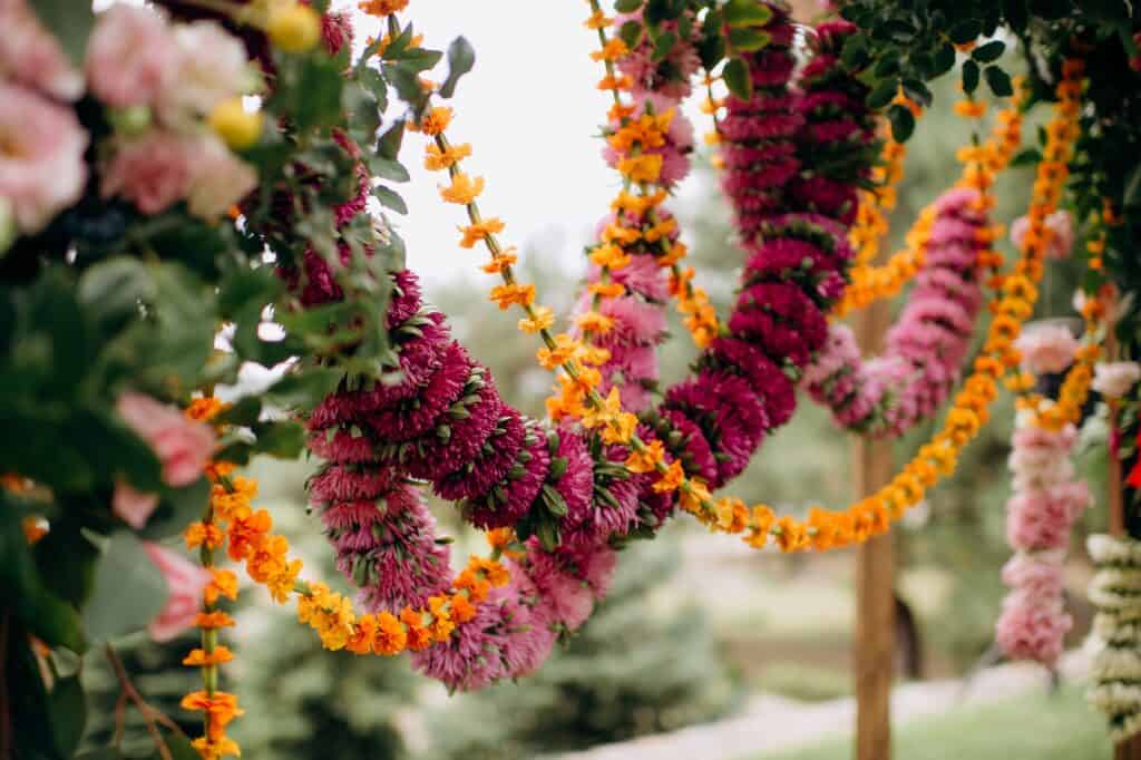 Garlands of flowers