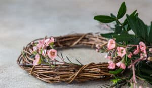 grapevine floral wreath